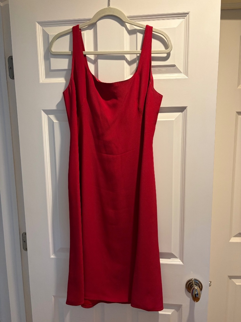 Armani Red Silk Tank Dress - Size 10 (US)
